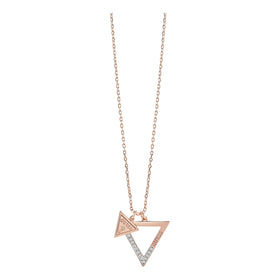 Guess Rose Gold Plated Iconic 3Angles Necklace UBN83092
