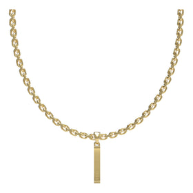 Guess Gents X Plate Necklace UXN03001YG