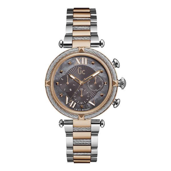 Gc Ladies Rose Gold PVD Plated Stainless Steel Quartz Watch Primary View
