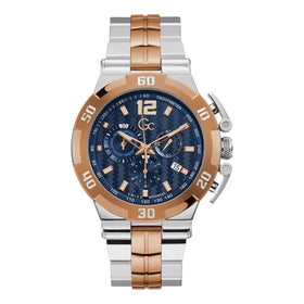 Gc Gents Structura Two-Tone Stainless Steel 44mm Dress Watch Y52007G7MF
