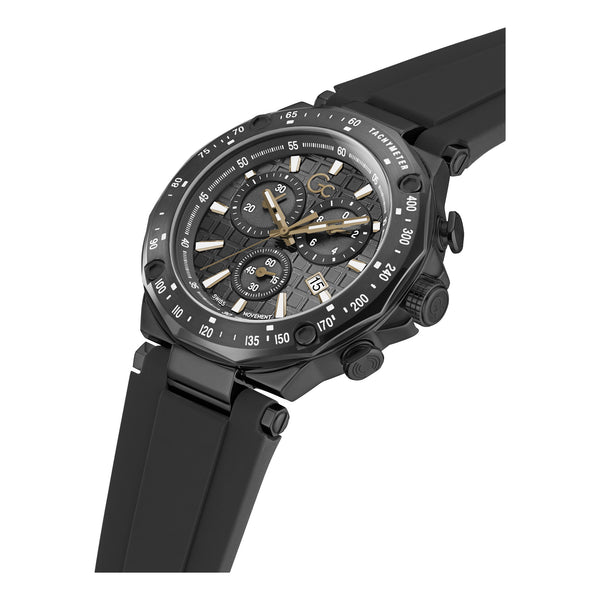Gc Gents Black Watches Additional View